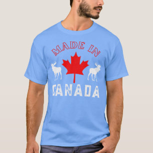 T-shirt Fabriqué Au Canada Canadian Pride Elk Maple