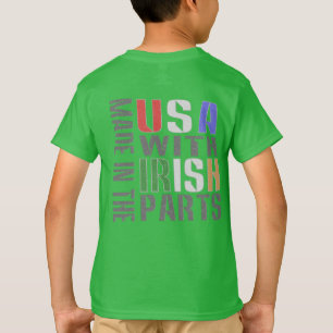 T-shirt Fabriqué aux États-Unis avec des pièces irlandaise