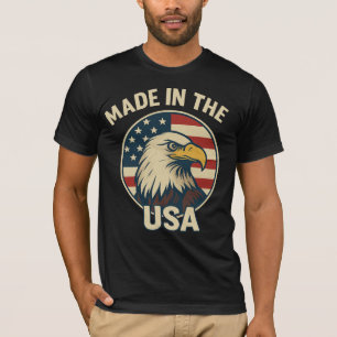 T-shirt Fabriqué aux Etats-Unis - Bold Patriotic Eagle Tee