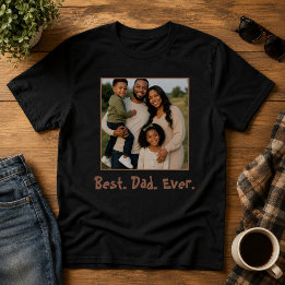 T-shirt Fabriqué avec amour Meilleur Papa Ever