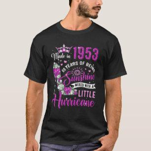 T-shirt Fabriqué En 1953 Cadeaux 69 Ans Femme Sunshine 69T