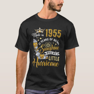 T-shirt Fabriqué En 1955 67 Ans Cadeaux Femmes Sunshine 67