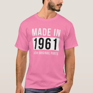 T-shirt Fabriqué En 1961 T Né En 1961 Cadeaux Anniversaire