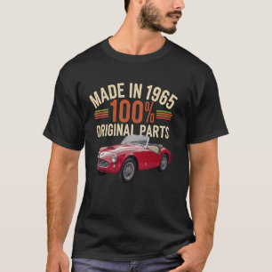 T-shirt Fabriqué En 1965 100% Pièces D'Origine Ca Vintage