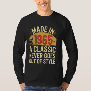 T-shirt Fabriqué en 1965 Vintage 60e Anniversaire Classiqu