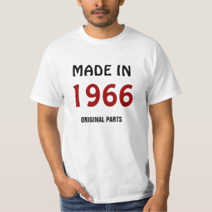 T-shirt "Fabriqué en 1966, Pièces d'Origine"