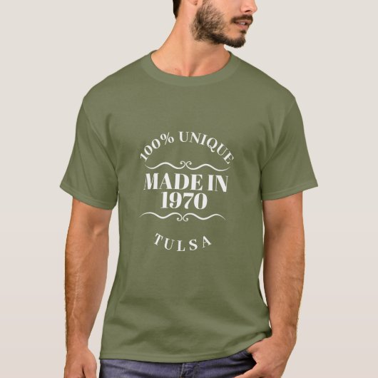 T-shirt Fabriqué en 1970 (Devant)