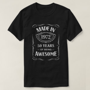 T-shirt Fabriqué en 1972 50 ans d'être génial