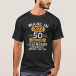 T-shirt Fabriqué En 1972 Cadeaux 50 Ans Cadeaux 50E Annive<br><div class="desc">Fait En 1972 Cadeaux 50 Ans Cadeaux 50e Anniversaire Cadeau Pour Hommes</div>