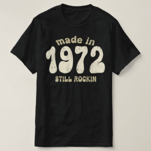 T-shirt Fabriqué en 1972, les chiffres vintages sont toujo