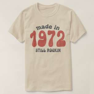T-shirt Fabriqué en 1972, les chiffres vintages sont toujo