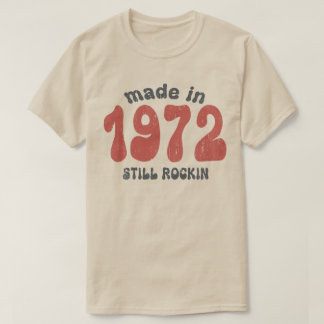 T-shirt Fabriqué en 1972, les chiffres vintages sont toujo