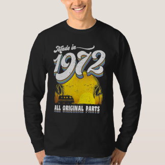 T-shirt Fabriqué En 1972 Toutes Les Pièces Originales Anni
