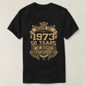 T-shirt Fabriqué En 1973 50 Ans D'Être Un Magnifique 50E A (Design devant)