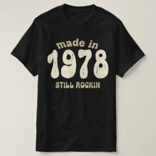 T-shirt Fabriqué en 1978, les chiffres vintages sont toujo
