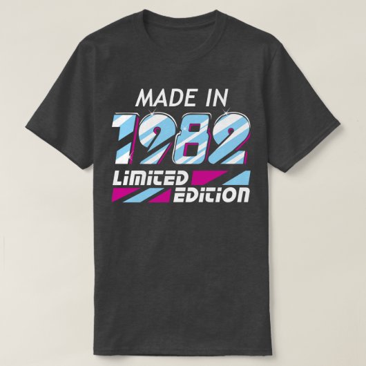 T-shirt Fabriqué en 1982 Toutes les pièces originales 1 (Design devant)