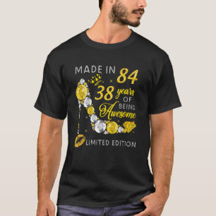 T-shirt Fabriqué En 1984 38 Ans D'Être Étonnant