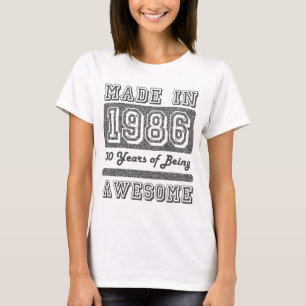 T-shirt Fabriqué en 1986