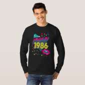 T-shirt Fabriqué En 1986 36e anniversaire 80s 90s 1990s 19 (Devant entier)