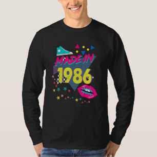 T-shirt Fabriqué En 1986 36e anniversaire 80s 90s 1990s 19