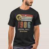 T-shirt Fabriqué en 1986 40 Ancien Funny Classic Cadeau Re (Devant)