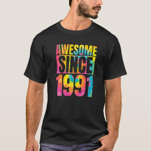 T-shirt Fabriqué En 1991 32 Année D'Être Impressionnant 32