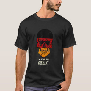 T-shirt Fabriqué En Allemagne Drapeau Allemand Cool Illust