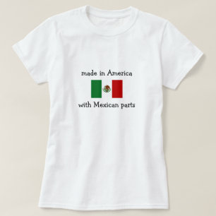 T-shirt fabriqué en Amérique avec des pièces mexicaines