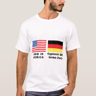 T-shirt Fabriqué en Amérique avec les pièces allemandes