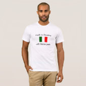 T-shirt fabriqué en Amérique avec les pièces italiennes (Devant entier)