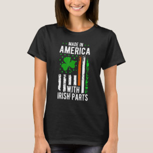 T-shirt Fabriqué en Amérique avec pièces irlandaises St Pa