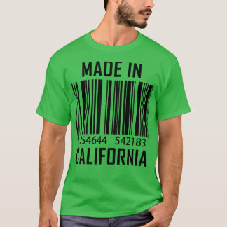 T-shirt Fabriqué en Californie Code barre