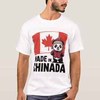 T-shirt Fabriqué en Chinada Panda - Chinois Canadien