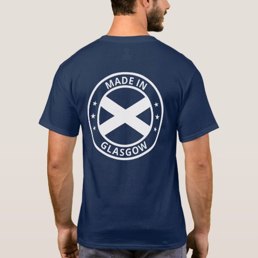 T-shirt Fabriqué En Glasgow (Modifier) (Dos)