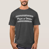 T-shirt "Fabriqué en Grèce" avec Meander Motif (Devant)