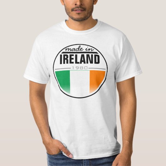 T-shirt Fabriqué… en "Irlande " (Devant)