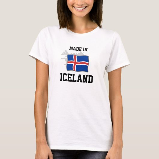 T-shirt Fabriqué en Islande (Devant)