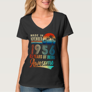 T-shirt Fabriqué En Novembre 1956 65 Ans D'Être Impression