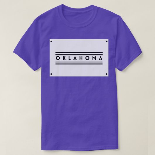 T-shirt Fabriqué En Oklahoma 2 (Design devant)