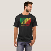 T-shirt Fabriqué en République du Congo Drapeau Code-barre (Devant entier)