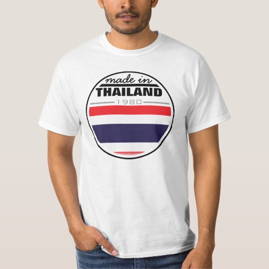 T-shirt Fabriqué… en "Thaïlande " (Devant)