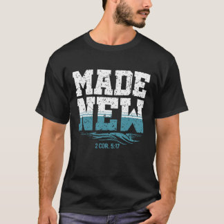 T-shirt Fabriqué nouveau baptême chrétien s pour la jeunes