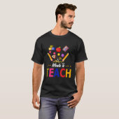 T-shirt Fabriqué Pour Enseigner Design Graphique Enseignan (Devant entier)