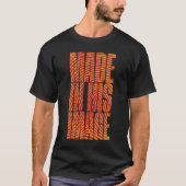 T-shirt Fabriqué Sur Son Image (Orange) (Devant)