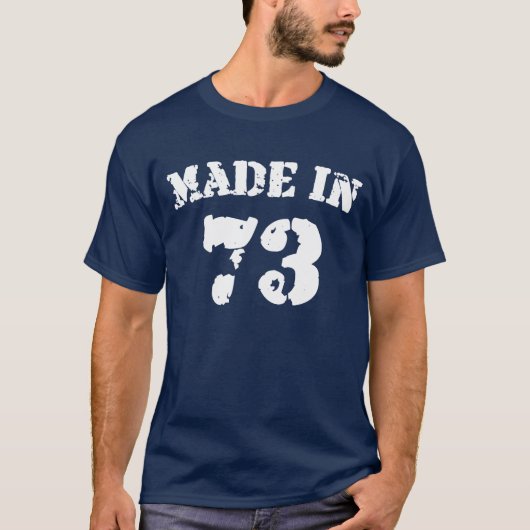 T-shirt Fabriquée En 1973 (Devant)