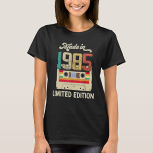 T-shirt Fabriquée En 1985 Cassette Vintage 37 Ans