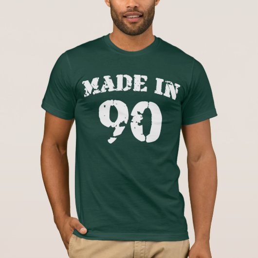 T-shirt Fabriquée En 1990 (Devant)