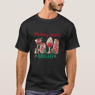 T-shirt Fabriquer des esprits brillants Cocktails de Noël