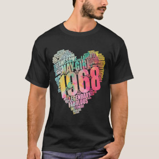 T-shirt Fabuleuse FILLE DE MAI 1968 Awesome Big Heart 54th