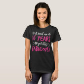 T-shirt Fabuleux 16e anniversaire (Devant entier)